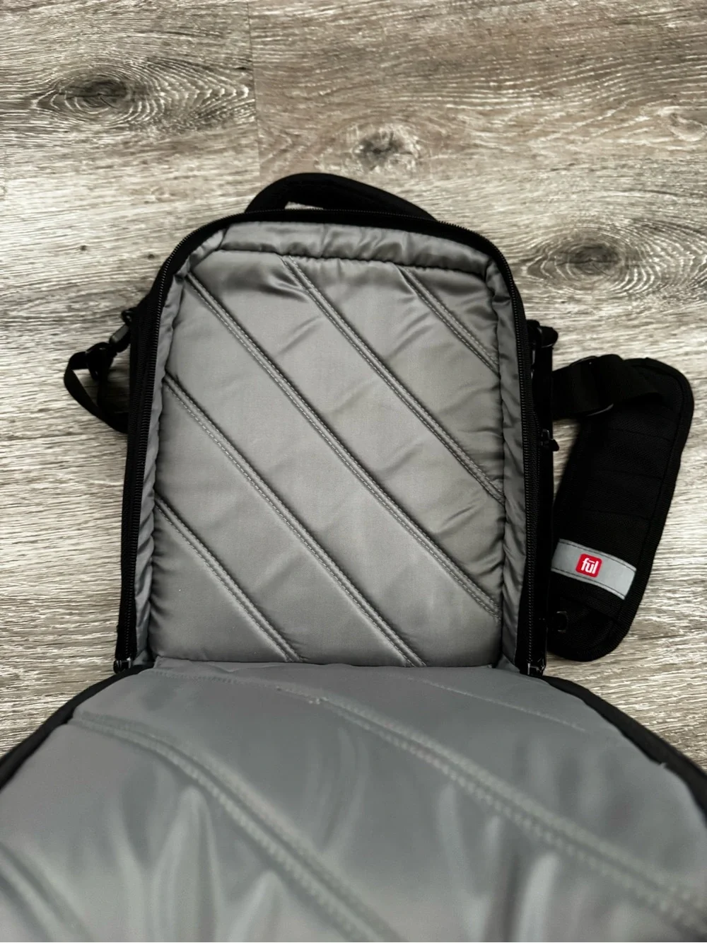 Fūl Crossbody Tablet Laptop Organizer Bag in Black